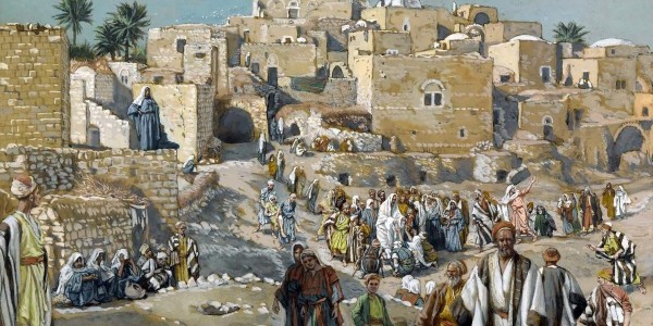 James Tissot. he-went-through-the-villages-on-the-way-to-jerusalem