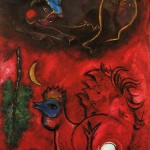 Марк Шагал. Автопортрет на фоне неба
